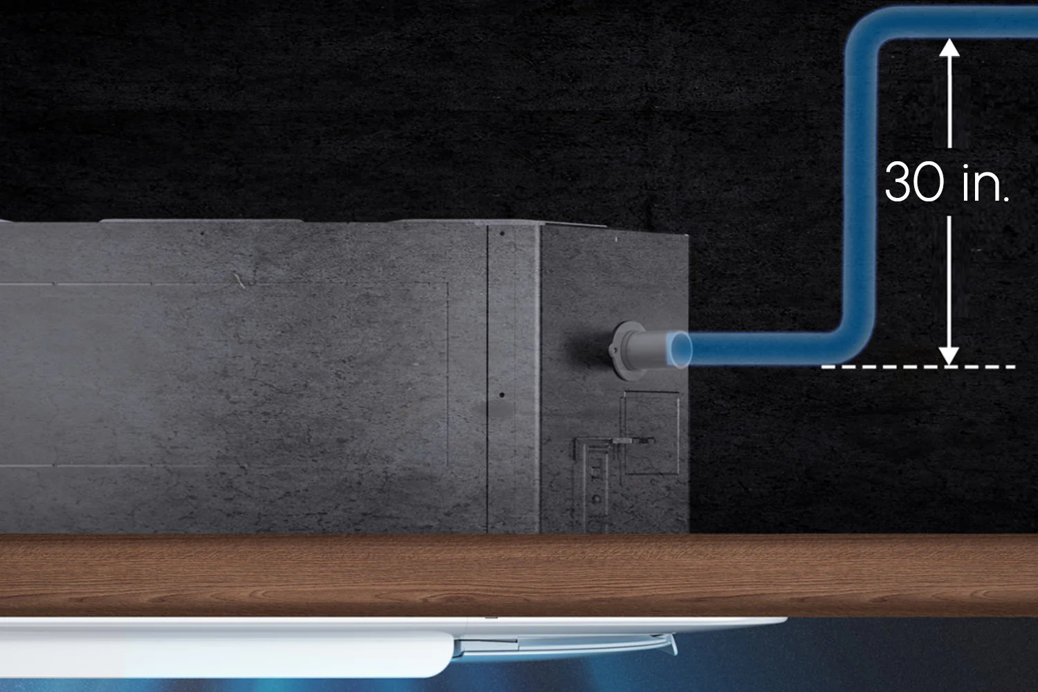 Ceiling Cassette Drain Configuration